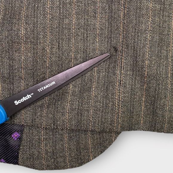 Ted Baker London Men's 42L Endurance Wool Striped Blazer Sport Jacket Brown - Picture 16 of 16